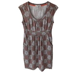 Boden Brown and White Mini Dress